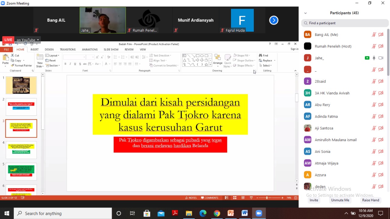 mengenal hos tjokroaminoto