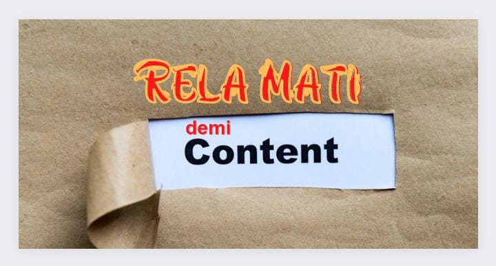 rela mati demi konten